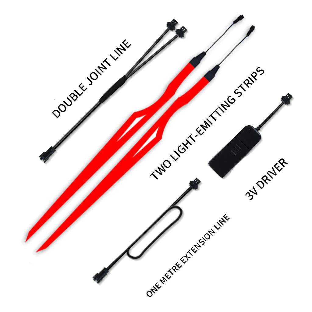 Шлем мотоцикла ночной свет езда сигнальная лампа EL полоса мигающая прочный комплект бар светодиодная лента отражатель холодный свет пленка шлем своими руками