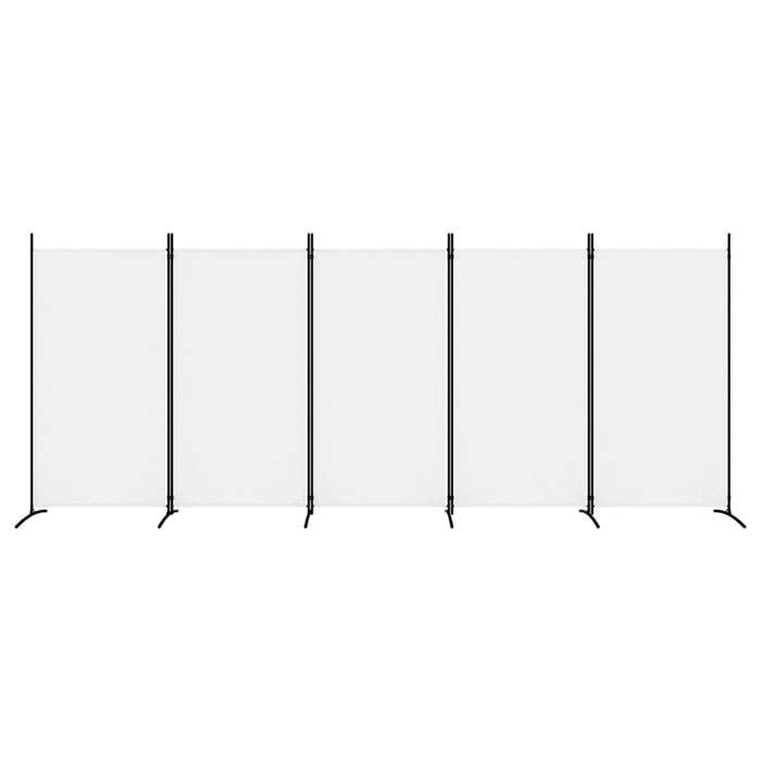 VidaXL Cloison de Séparation 5 Panneaux Séparateur de Pièce Pliable Diviseur Écran d'Intimité Paravent Décoration Salon 350266