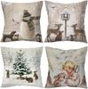 Рождество Рождество Наволочка Домашнее украшение Подушка Гостиная Спальня Большая Спинка Автомобиль Автомобиль Защита Поясницы Поясничная Наволочка