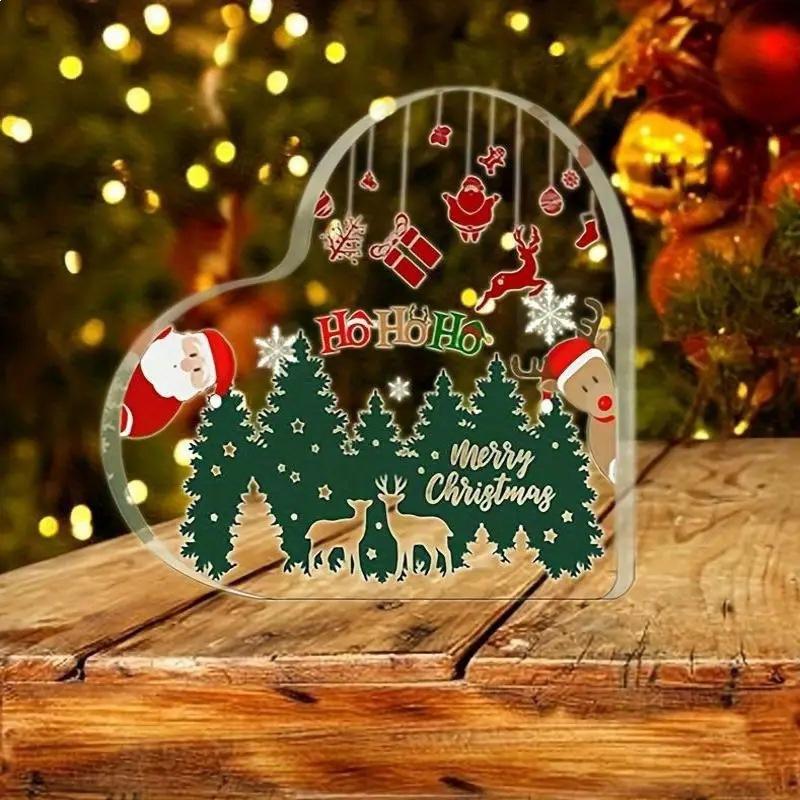 1pc Acrylic christmas ornaments Mother's Day Gifts Home Decoration Ornaments