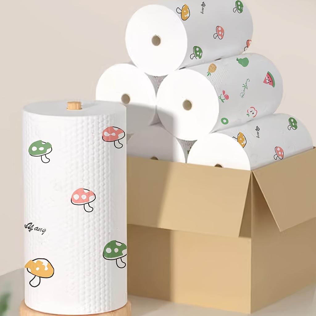 2 рулона, Ленивая тряпка, Одноразовое кухонное бумажное полотенце, Моющееся сухое и влажное полотенце, Тряпка для мытья посуды, Антипригарная тряпка для масла, Обезжиривающее полотенце, Бытовая уборка