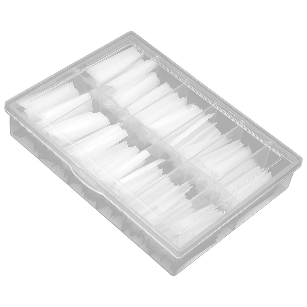 240 шт. Очень длинные типсы для ногтей Искусственные французские типсы для наращивания ногтей для DIY маникюра в салонеНатуральные