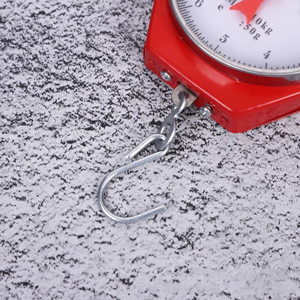 Ручные винтажные пружинные весы с крючком, механические весы 10 кг/50 г, цифровые весы для багажа