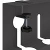 Under Desk Cable Management Tray 2 Pcs Black
