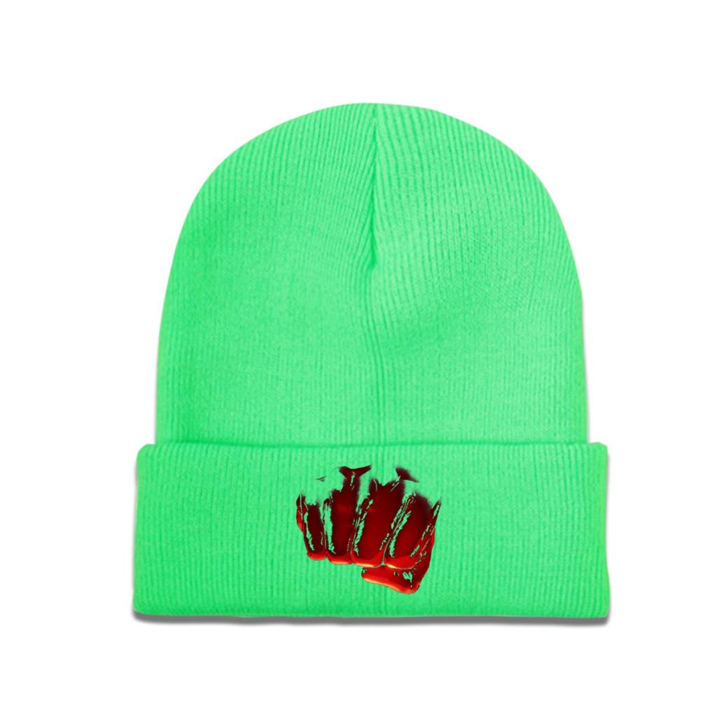 Женская вязаная шапка One Punch Man Aitama, шапка-бини унисекс, зимняя шапка из полиэстера Сайтама OPM Oppai, повседневная кепка в стиле аниме Манга