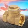 Golden Brass One Way Female Thread Swing Check Valve  Brass Check Valve Parts (DN15)