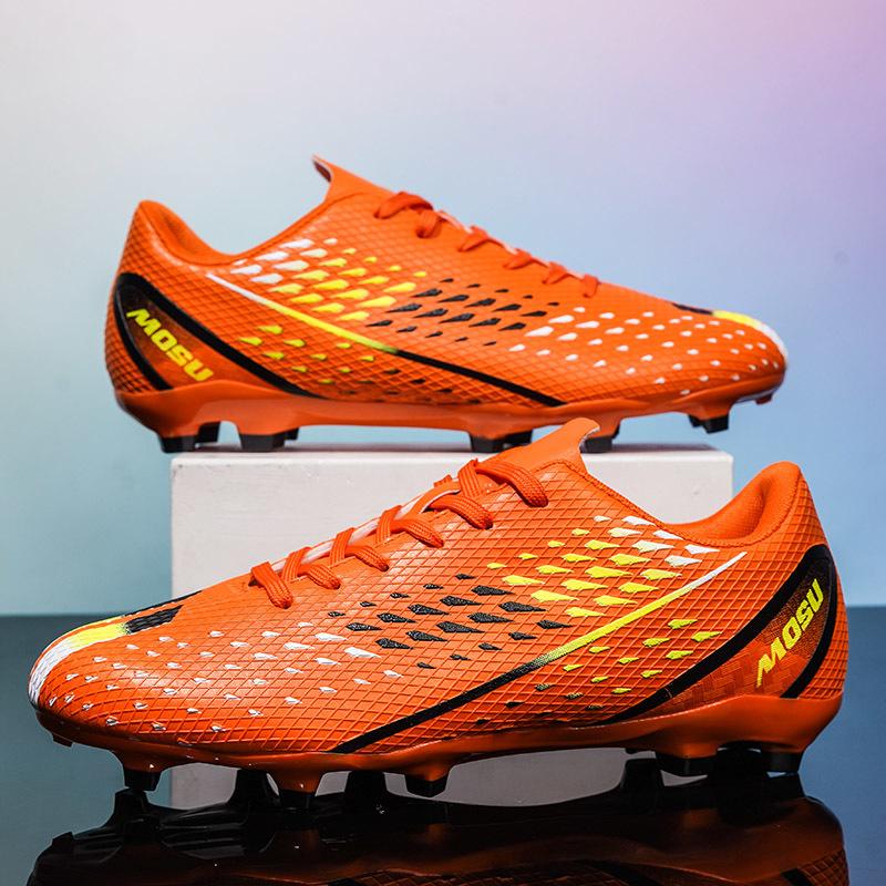 Мужские футбольные бутсы с длинными шипами и высокой лодыжкой, футбольные бутсы FG, уличные бутсы для травы, футбольные бутсы, тренировочные спортивные футбольные бутсы