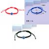 Trendy European And American Handmade Bracelet With Adjustable Evil Eye Design Perfect Gift For Couples