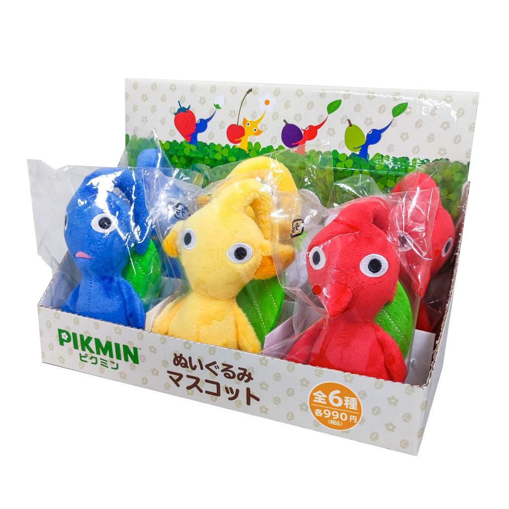 Sanei Boeki Pikmin Plush Mascot Assortment Box x D10 x H13cm W5.5
