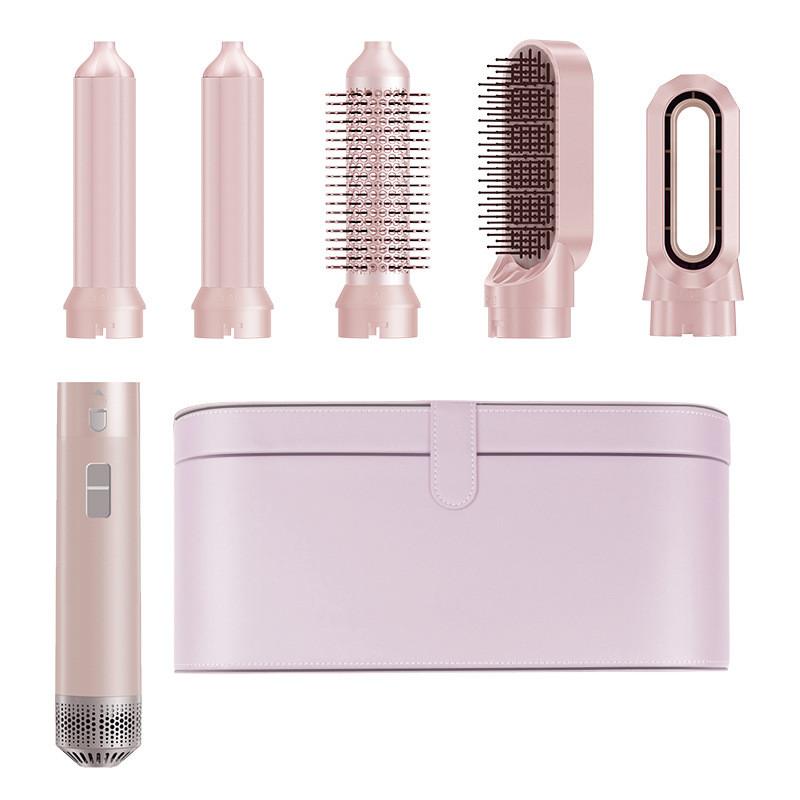 Многофункциональная расческа с горячим воздухом 5-в-1 для выпрямления и завивки, фен двойного назначения, высокоскоростная автоматическая плойка
