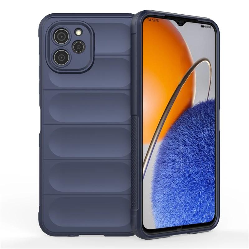 Чехол для Huawei Nova Y61 Y90 Y70 Plus 4g задняя крышка чехол противоударный бронированный телефон чехлы жидкий силикон анти-падение Funda Coque