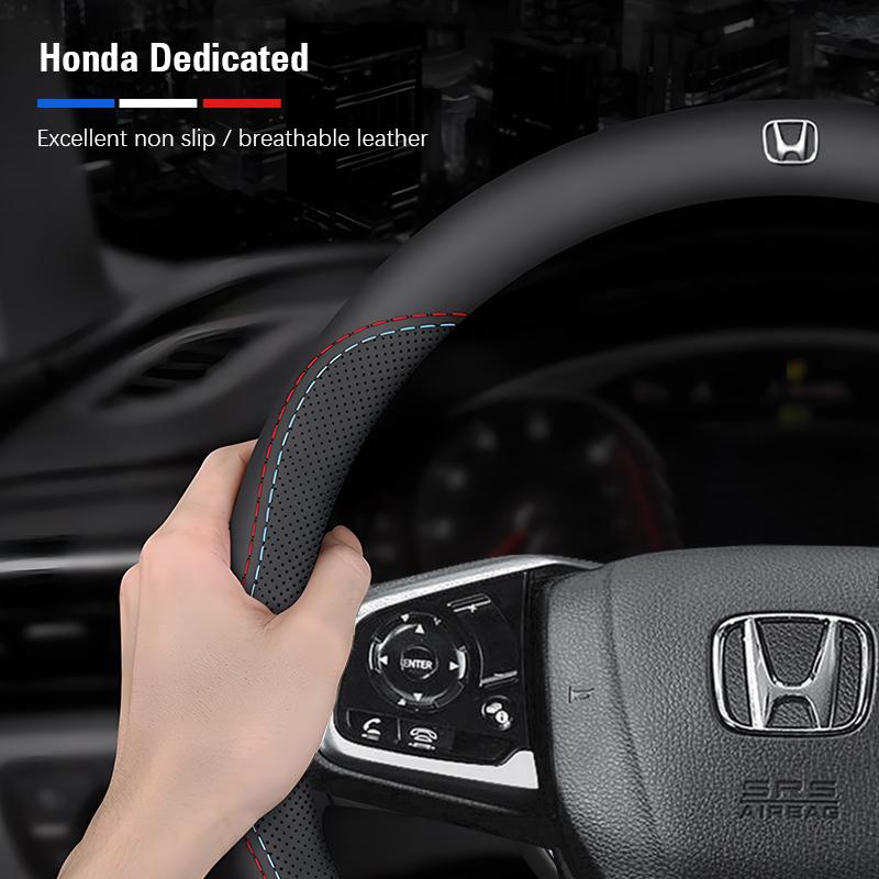 Honda Dedicated Steering Wheel Cover Car Interior Accessories For Honda Civic Fit Jazz Accord Pilot CRV Odyssey Passport City