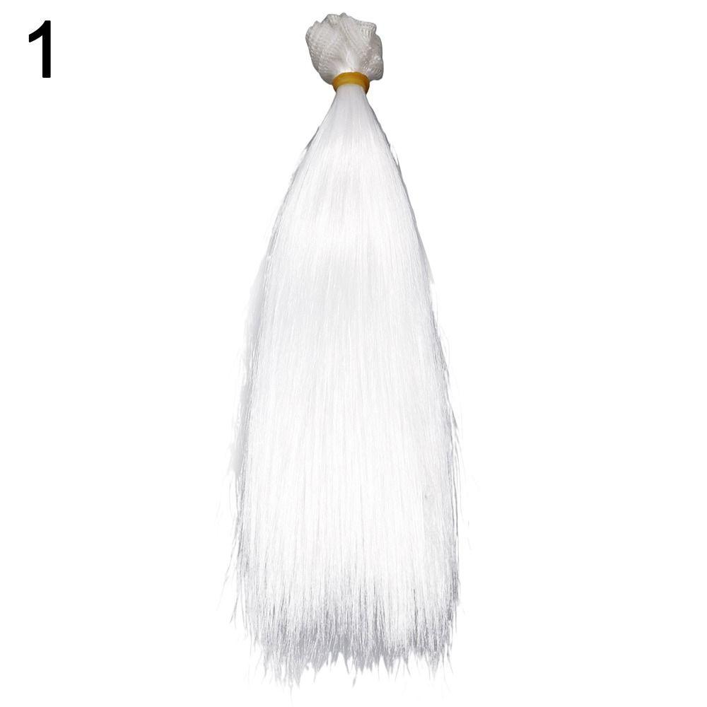 Colors High-temperature Wire Synthetic Fiber Long Straight Wig Hair Doll Wigs DIY Dolls Accessories