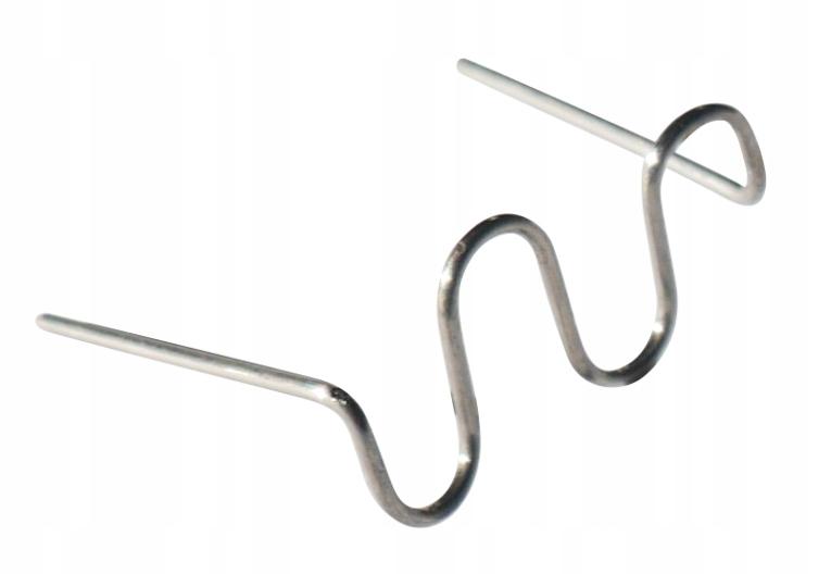 Staples for plastic RS18 100 pieces flat Small wave 0.8 Stainless steel