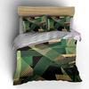 Green and gold stripes. Bedding sets Duvet cover sets Duvet covers Pillowcases(1*Duvet Cover 2*Pillowcases without duvet insert)