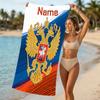 Customizable personalized beach towels Coat of arms of Russia themed designs.Suitable for the beach, yoga, sports;ideal as beach accessories