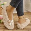 Уютные дышащие теплые тапочки для дома, пушистый искусственный мех, мягкая подошва, ощущение босиком, нескользящая плюшевая подкладка, напольная обувь