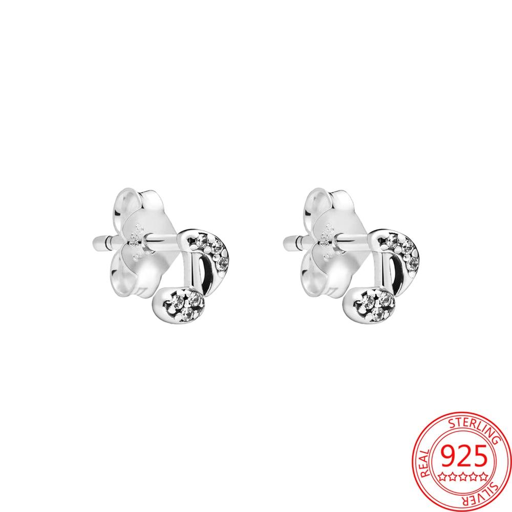 Распродажа 925 пробы стерлингового серебра много стилей циркония серьги девушки ежедневного знакомства простые серьги день рождения модные ювелирные изделия подарки