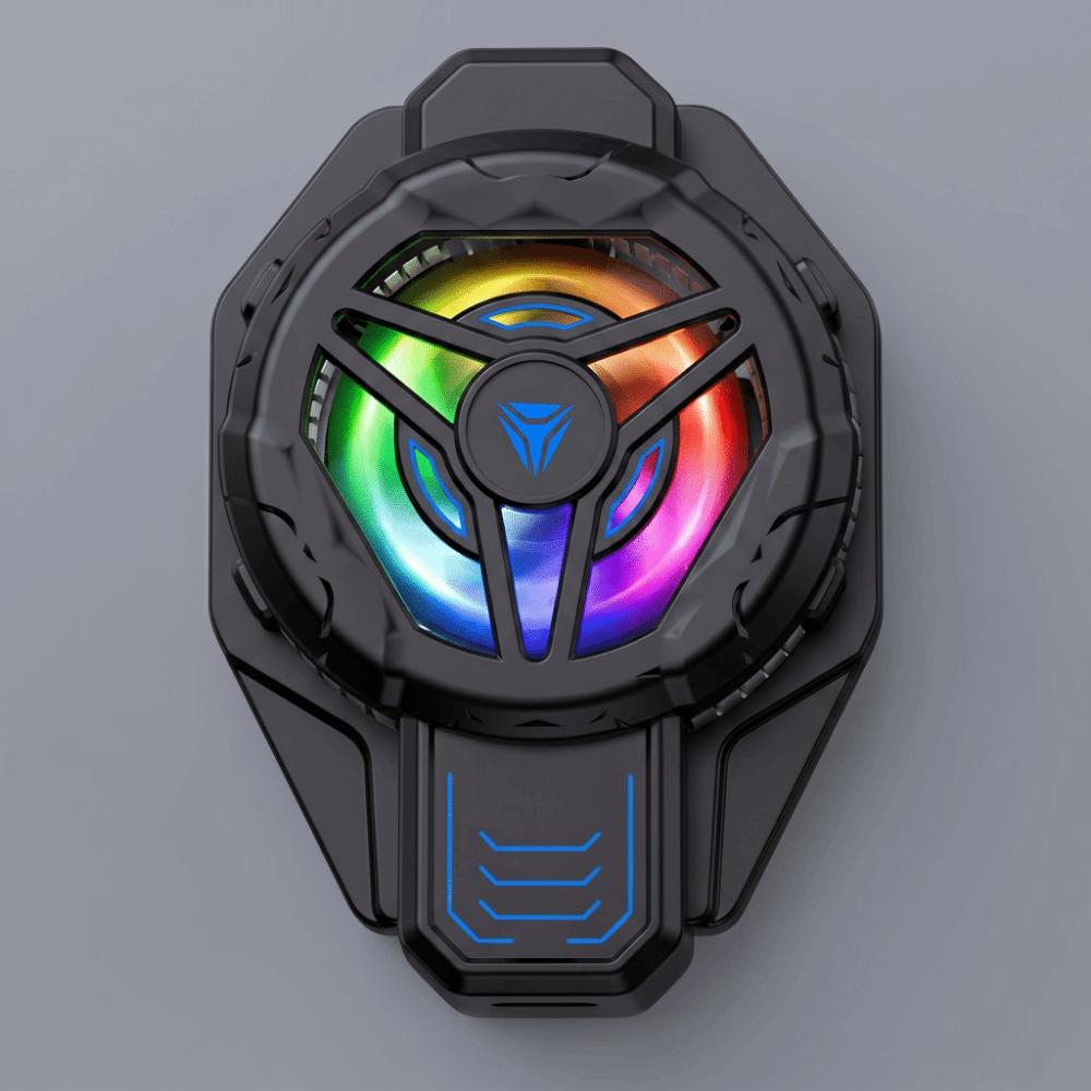 Back-Clip Mobile Phone Cooler 2 in 1 Mobile Phone Cooling Fan Phone Game Cooler Live Broadcast
