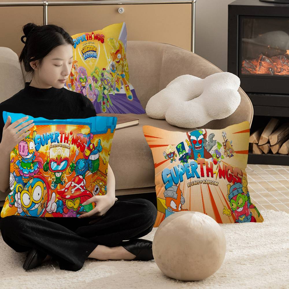 Cute Cartoon Super Zings Pillow Gift Home Office Decoration Bedroom Sofa Car Cushion Cover Case 45X45