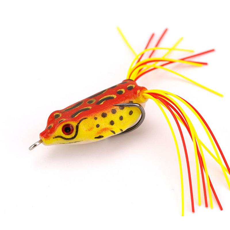 1 упаковка, мягкая рыболовная приманка в виде лягушки, бионические приманки Thunder Frog с двойным крючком, рыболовные принадлежности
