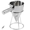Chakkiri Chakkiri with Stand Powder Pour Seed Remover Funnel Takoyaki Pour Stainless Steel Commercial Use KIPROSTAR