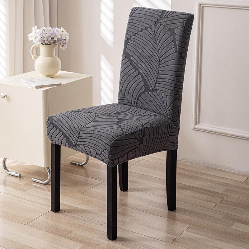Universal Stretch Leaf Chair Covers Removable Solid Seat Slipcovers for Dining Room Banquet 1 2 4 6 Pack