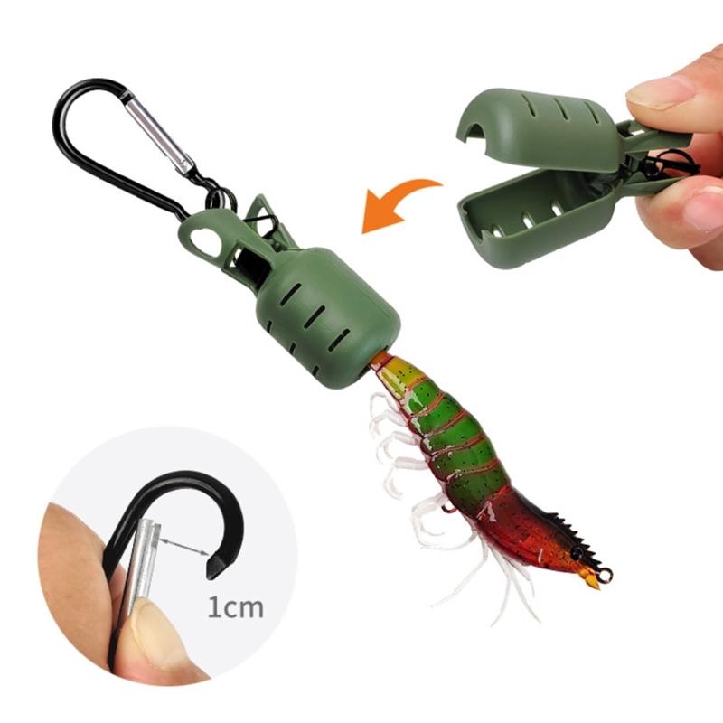 Squid Jig Hook Protector Squid Jig Cover Protector with Carabiner Squid Jig Baits Protector Fishing Tackle Easy to Use