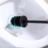 Toilet Bowl Brush Holder Set: Design with Holder for Deep Cleaning Under Rim Compact Hidden Scrubber for Modern RV Bathroom Acc