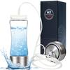 Hydrogen Water Bottle Generator 1300-2100ppb Hydrogen-Rich Water Cup 380ml High Borosilicate Glass SPE/PEM Technology Smart Health Cup