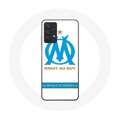 Coque De Téléphone - MANIACASE - Samsung Galaxy A32 4G - Logo Olympique De Marseille - Souple - Blanc