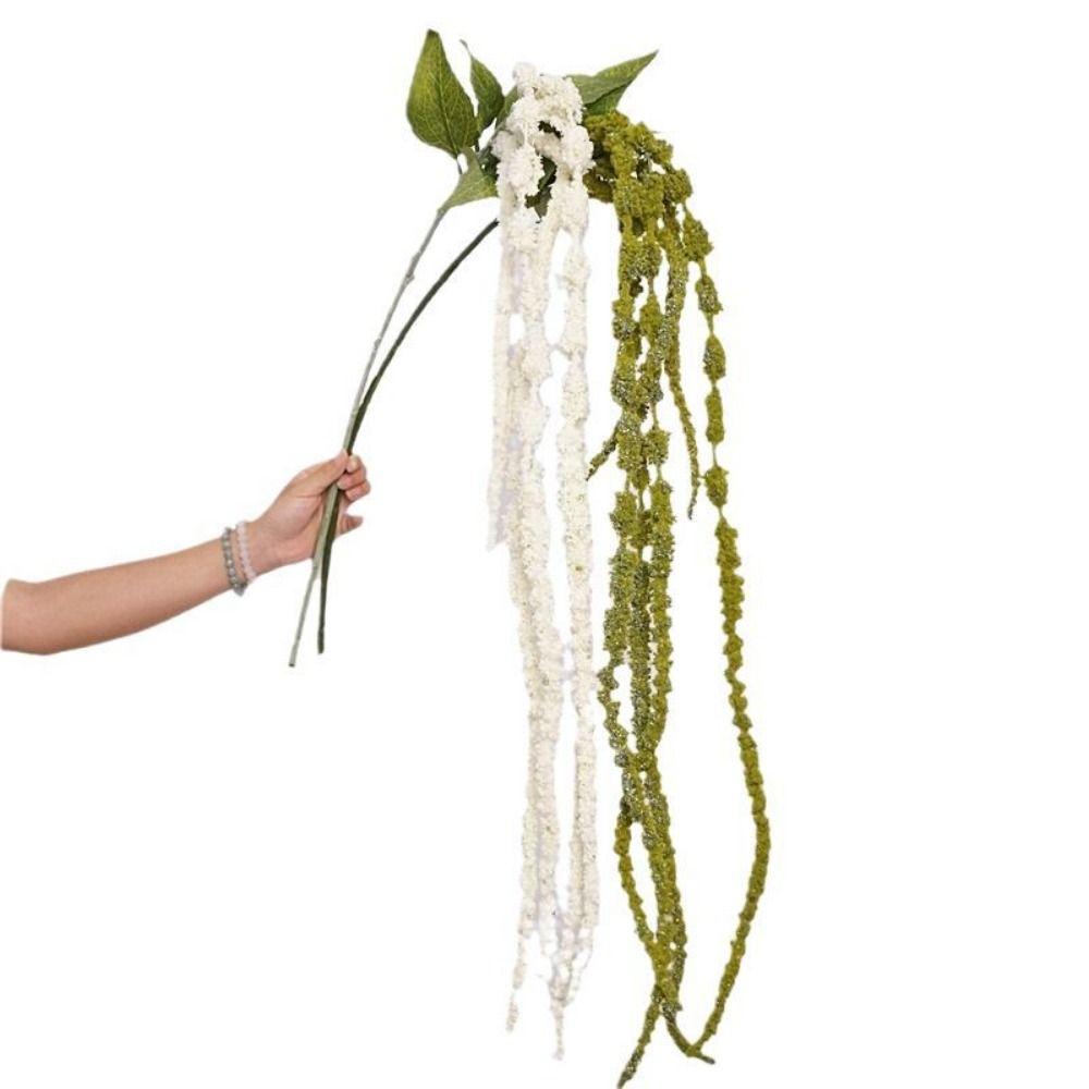 6 Heads Amaranthus Artificial Hanging Plant Long Tailed Amaranth Multicolor Simulated Amaranthus Caudatus Accessories Ornament