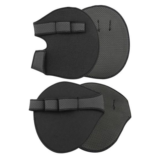 1 Pair 4-Finger Fitness Grips Pad Hand Cocoon Prevention Gym Gloves Weightlifting Powerlifting Lifting Pull-up Men Women Hand Palm Protector