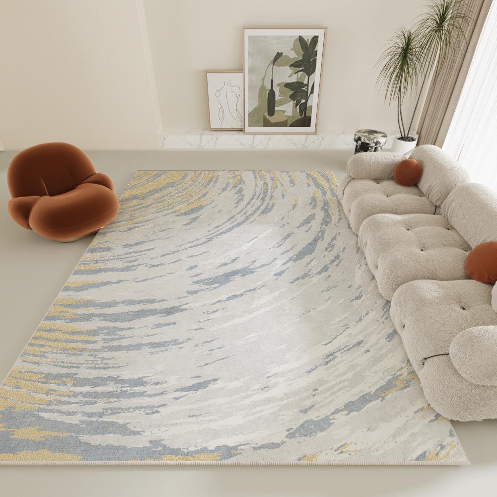 Nordic Style Non-Slip Living Room Carpet: High-Grade Coffee Table Blanket & Bedroom Floor Mat