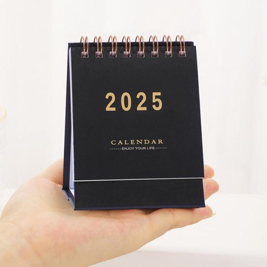 2025 Desk Calendar Annual Planner Standing Flip Calendar with Coil To-Do List Schedule Organizer Home Office School Supplies