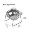 Anti Overturning Stainless Steel Cat Bowl Cervical Protection High Foot Dog Feeder  Water Bowl
