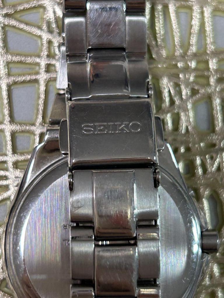 [USED] SEIKO Solar Radio-Controlled Watch Silver/Gold