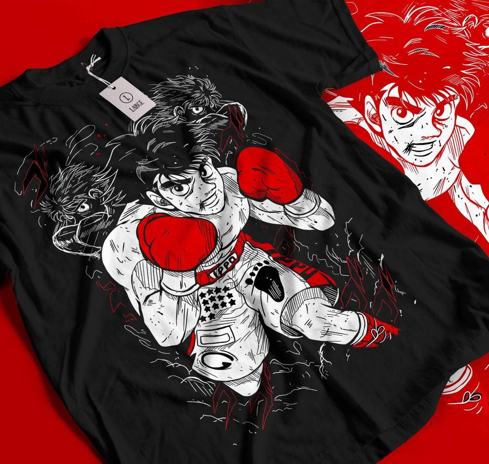 Футболка Hajime No Ippo Боксерский зал Камогава Иппо Макуноучи Kbg Девушка Подарок349