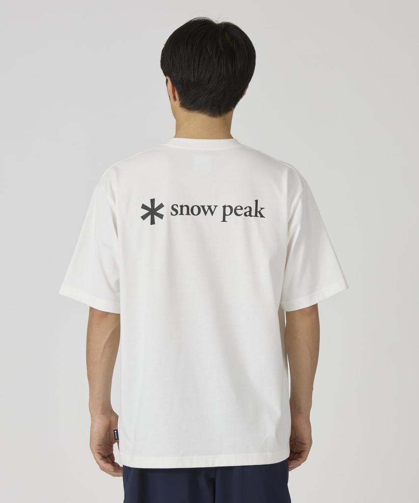 Snow Peak Новая Стандартная Футболка с Логотипом Сзади, Короткий Рукав, для Мужчин и Женщин, Размер M, NSD-TS-25AU004, Черная,