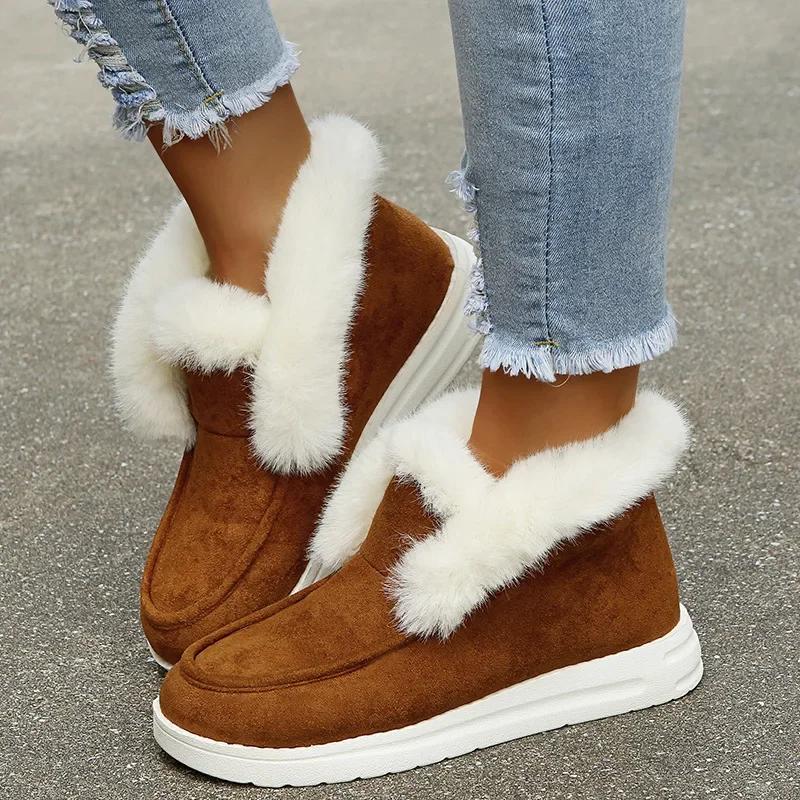 Women Winter Boots Thickening Plush Warm Snow Boots Cotton Shoes For Women Boots Plus Size Winter Shoes Botines Botas Mujer