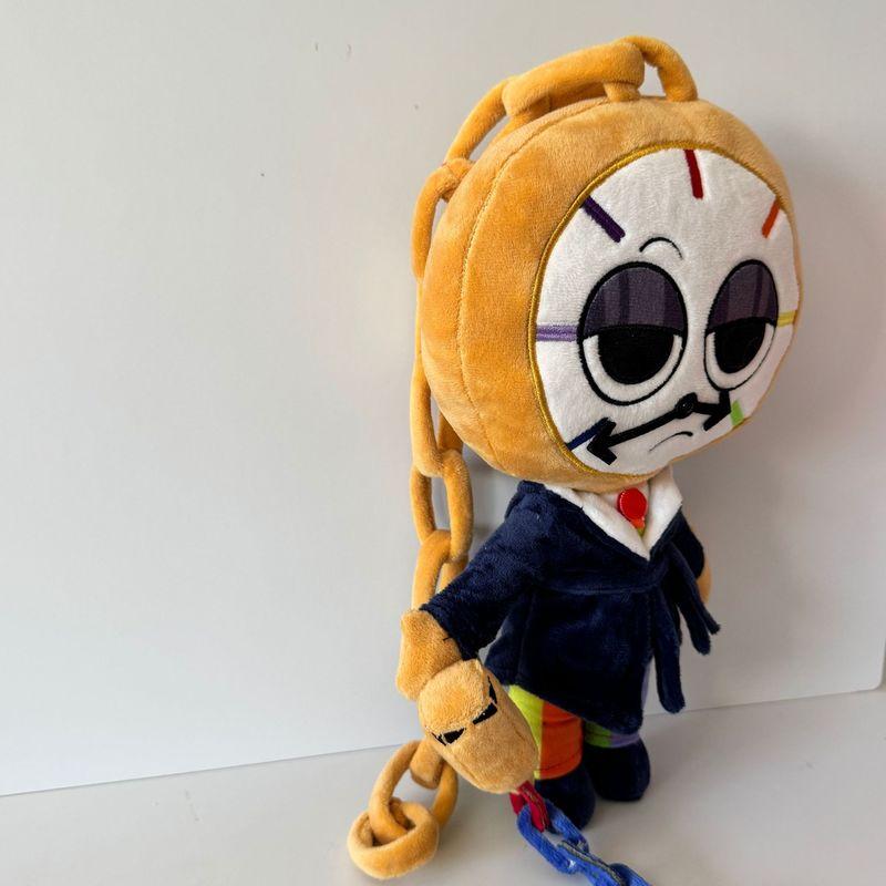 35cm Dandy's World Dyle Deluxe Rainbow Clock Man Plush Toy Soft Stuffed Plushie Pillow Doll Home Room Decor Adult Festival Gift