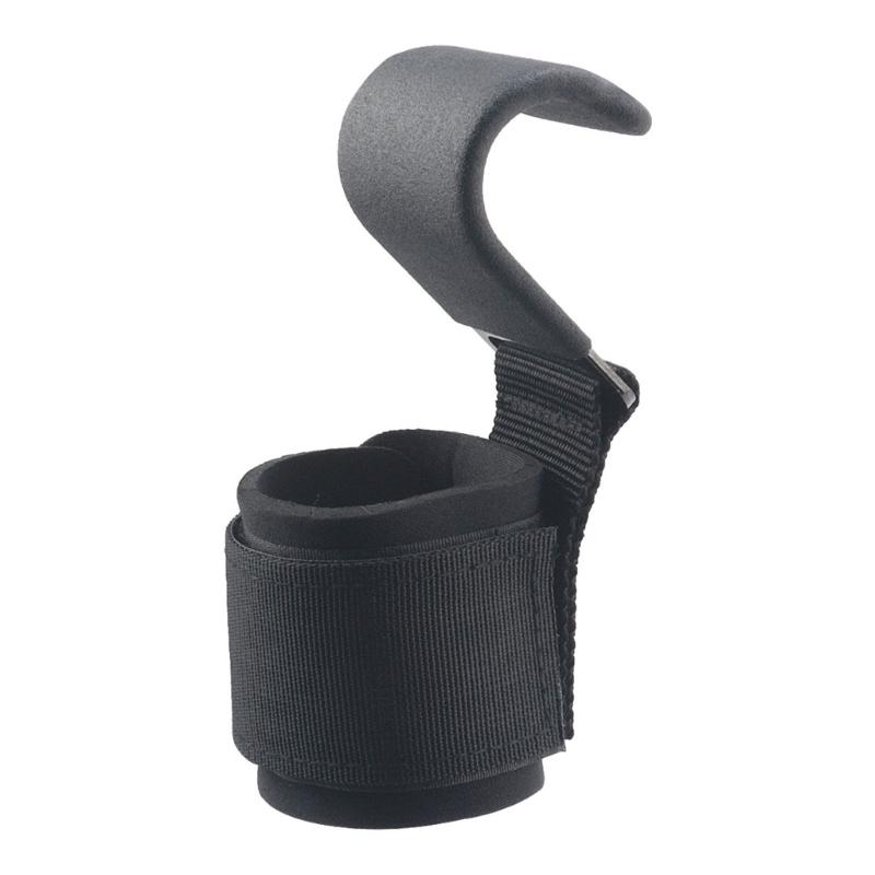 Weight Lifting Hook Grips With Wrist Wraps Heavy Duty Weightlifting Hook with Padded Handle Workout Strap Easy to Use