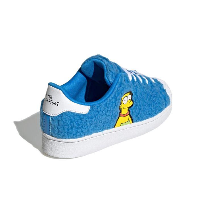 The Simpsons x adidas Superstar Кроссовки для маленьких детей Мардж Симпсон Детские кроссовки Синий Облачно-белый Основной черный GZ1773