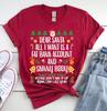 Funny Christmas T-Shirt, Dear Santa, Matching Pajama Shirt