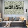 Трудись, деньги Искусство Мотивирующие цитаты Картина на холсте Современные постеры Печать настенных картин для офиса Коридора Домашний декор