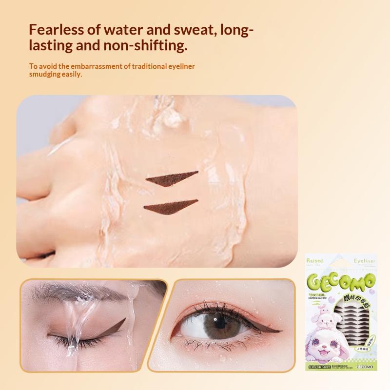 120Pcs/Box Quick Symmetrical Winged Eyeliner Stamp Stickers Easy Remove Stencils for Professional Makeup Artists
