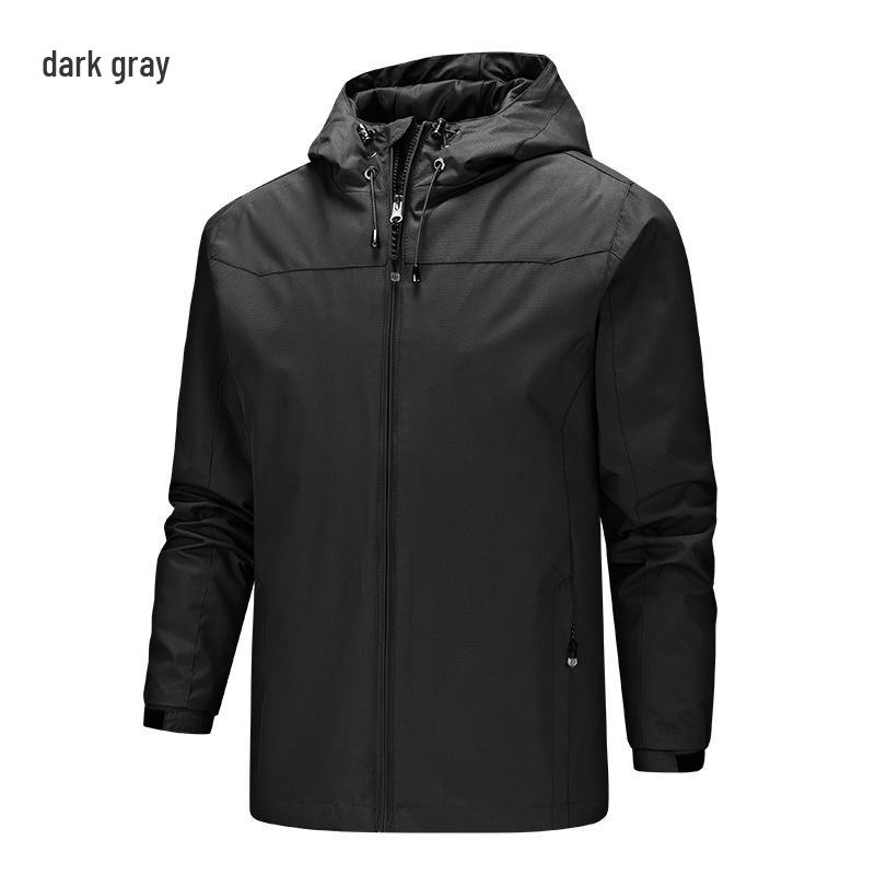 Men's Windproof Waterproof Spring/Autumn Jacket, Customizable Logo, Team Uniform