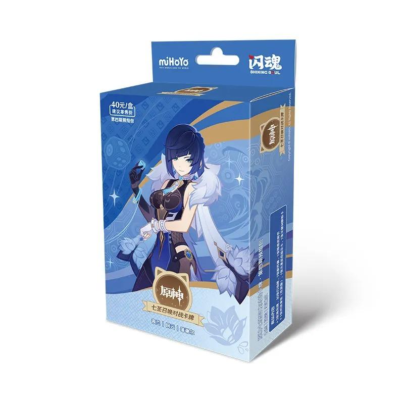 Оригинальные защитные рукава для карт Genshin Genius Invokation TCG, с персонажами из аниме, для боевой карточной игры, коллекционные наборы карт, игрушки, подарки