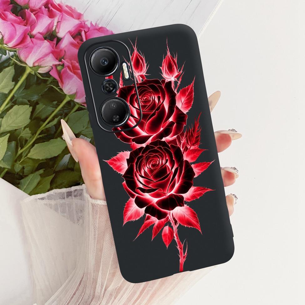 Case For Infinix Hot 20 4G Cover Cute Cat Fashion Butterfly Painted Casing For Infinix X6826 X6826B X6826C