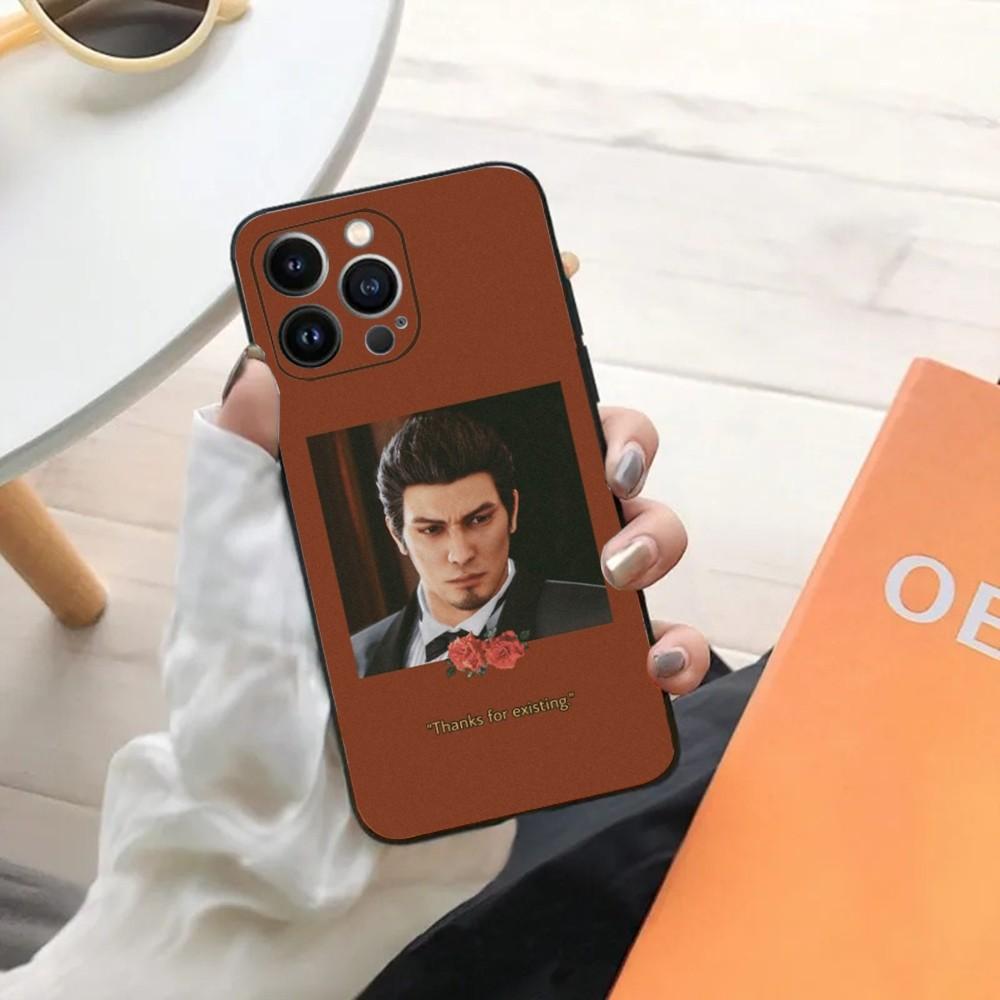 Чехол для телефона с изображением игры Yakuza 0 для iPhone 15,14,13,12,11,Plus,Pro Max,XS,X,XR,SE,Mini,8,7 Мягкий силиконовый черный чехол